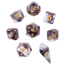 Wyrmforged Dice 8-Set - Wraith Shadow