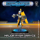 Warcaster: Major Aysa Drayce Alliance Hero Solo (Metal)