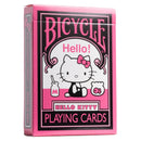 Hello Kitty 50th Black & Pink Bicycle Playing Cards