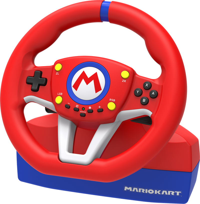 Hori Mario Kart Racing Wheel Pro Mini With Pedals - Nintendo Switch Pre-Played