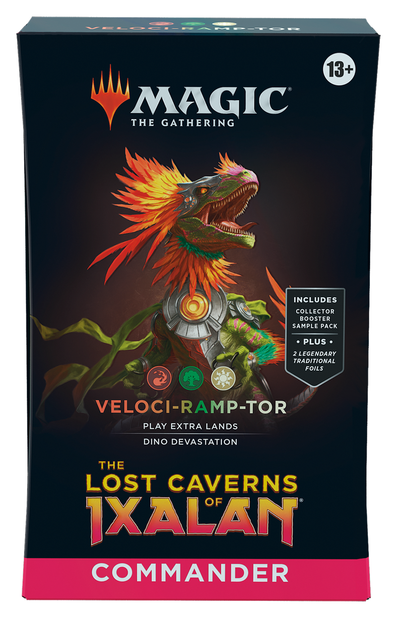 adventure deck mtg commander Lost Caverns of Ixalan Commander Deck Veloci-Ramp-Tor