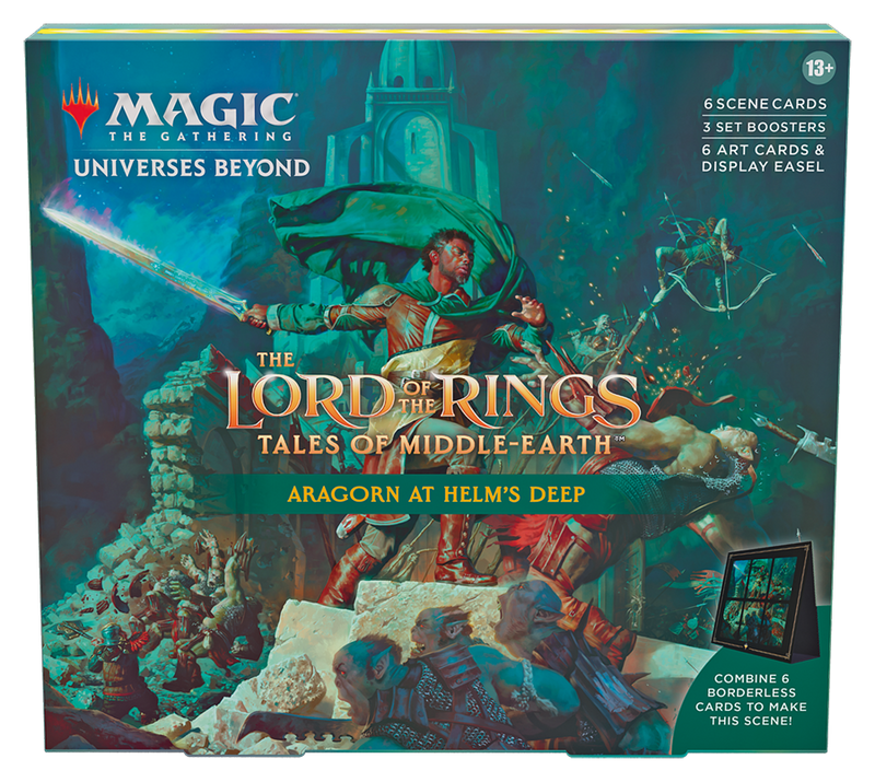 Lord of the Rings: Tales of Middle-Earth Scene Box Aragorn at Helm's Deep - Magic the Gathering TCG