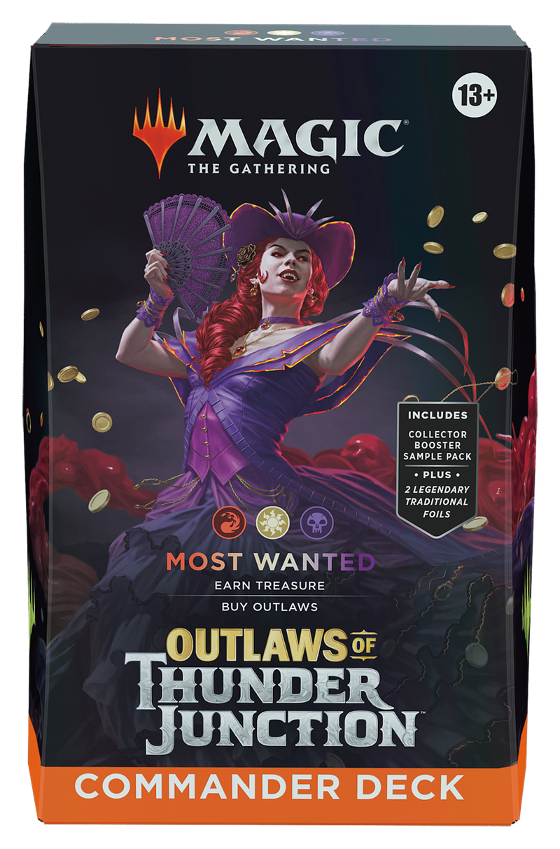 Outlaws of Thunder Junction Commander Deck Most Wanted - Magic the Gathering TCG
