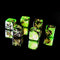 Green Black for MTG - Die Hard Dice Negative 6pc Counter Set