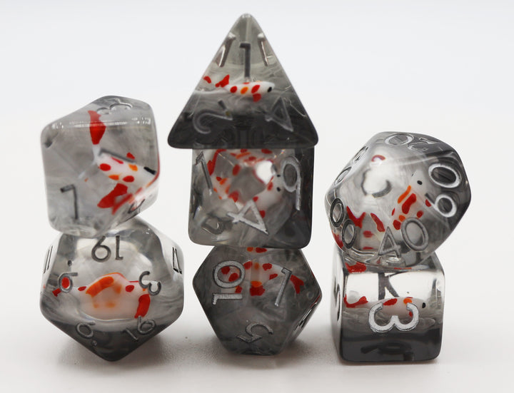 Misty Water Koi - RPG Dice Set (7)