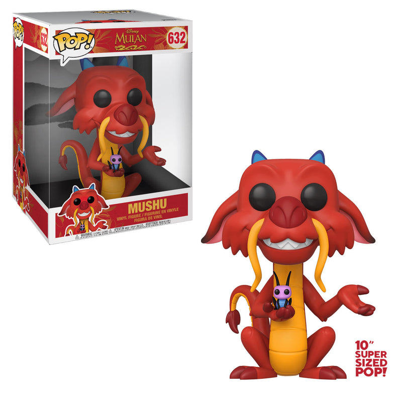 Pop! Disney: Mulan - 10'' Mushu with Cricket