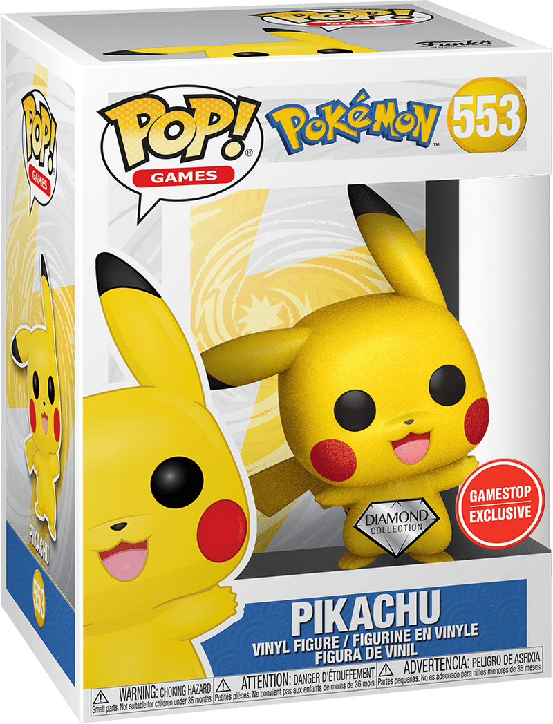 Pop! Games: Pokemon - Pikachu 553 Gamestop Exclusive (Diamond Glitter)