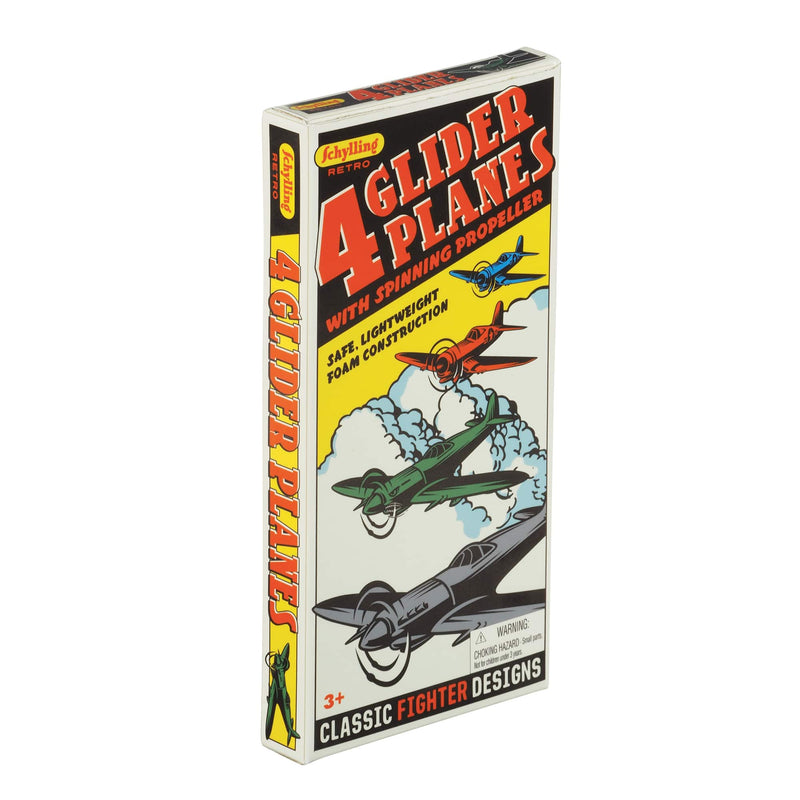 Retro Glider Planes 4 Pack
