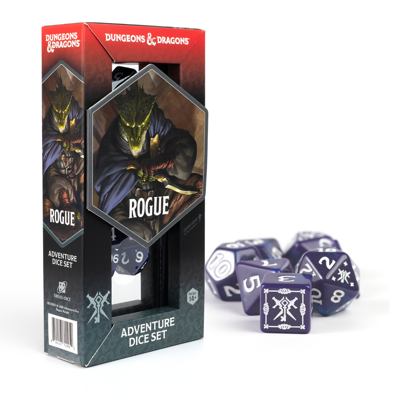 Dungeons & Dragons New Adventurer Dice Set - Rogue Purple (2025)