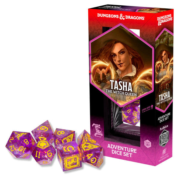 Dungeons & Dragons New Adventurer Dice Set - Tasha the Witch Queen Sharp Edged Set