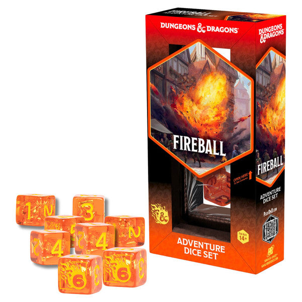 Dungeons & Dragons New Adventurer Dice Set - Fireball