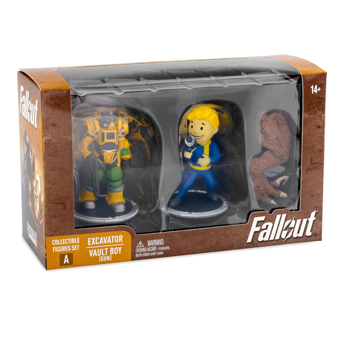 Fallout Excavator and Vault Boy (Gun) Mini Figure Set