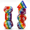 Opaque Rainbow - RPG Dice Set (7)