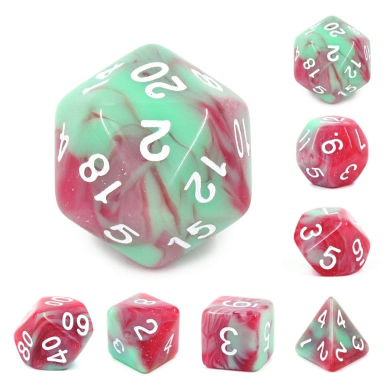 Strawberry Creme - RPG Dice Set (7)