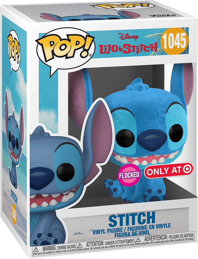 Pop! Disney: Lilo & Stitch - Stitch Seated & Smiling 1045 Flocked