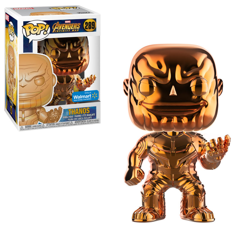 Pop! Marvel: Avengers Infinity War - Thanos 289 Walmart Metallic Exclusive