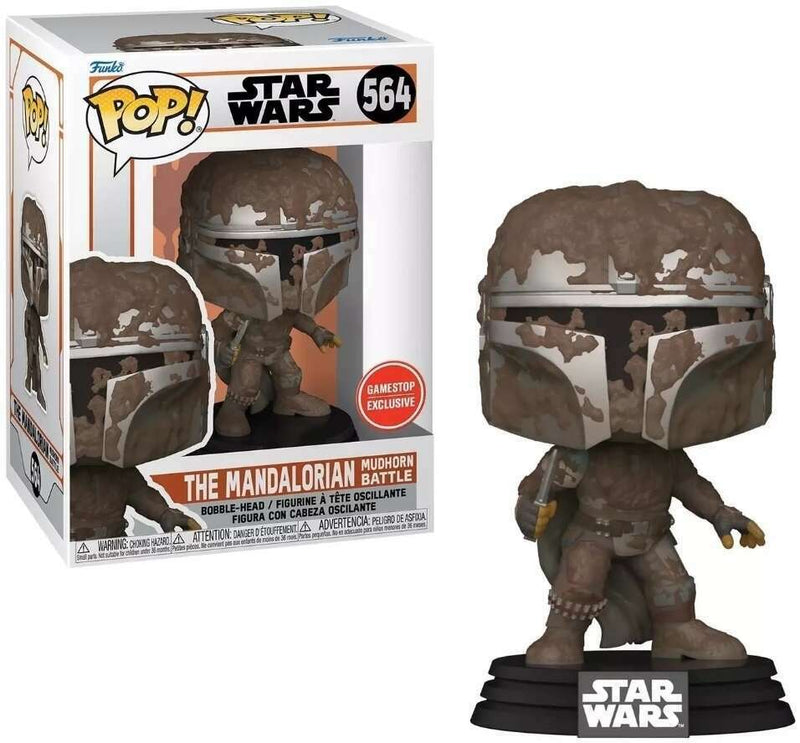 Pop! Star Wars Mandalorian - Mandalorian Mudhorn Battle Gamestop Exclusive 564