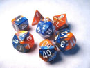 Chessex Gemini 6 Poly Blue Orange/White (7)