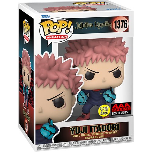 Pop! Animation Jujutsu Kaisen - Yuji Itadori Divergent Fist Glow-in-the Dark AAA Anime Exclusive