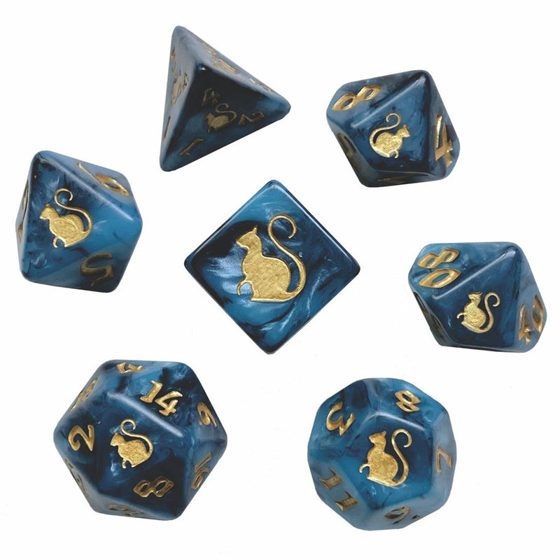 Bast - Kitty Clacks 7-Set Dice