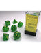 Chessex Dice Menagerie 10 Poly Borealis Maple Green/Yellow (7)