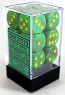 Chessex Dm9 Vortex16mm D6 Slime Yellow (12)