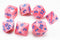 Chessex Lab Dice 1 Lustrous Poly Pink/Blue (7)