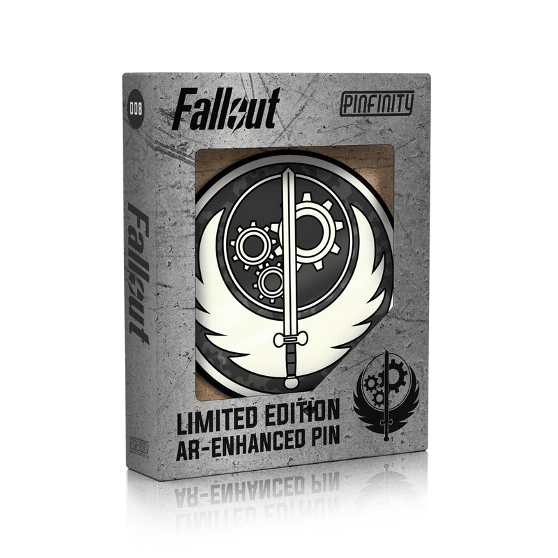 Brotherhood of Steel Insignia Glow in the Dark - Fallout AR Pin