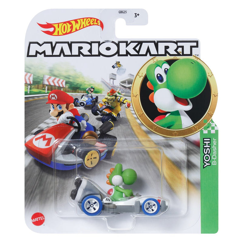 Yoshi B-Dasher Kart - Mario Kart Hot Wheels