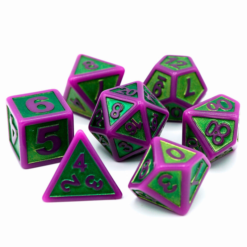 Untamed Gorgon - Die Hard Dice 7 Piece RPG Set