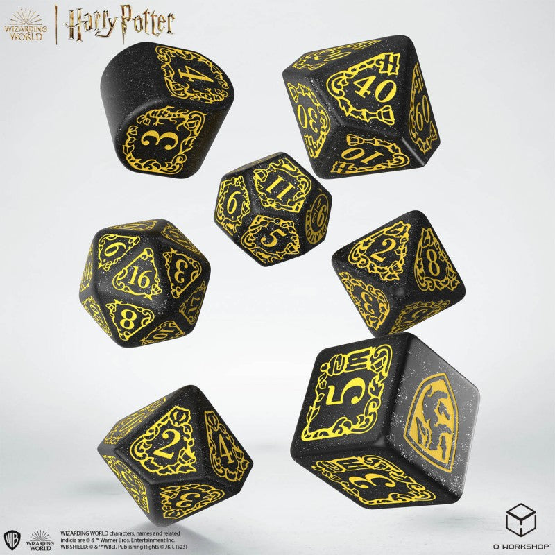 Hufflepuff Black Set - Harry Potter Dice Set