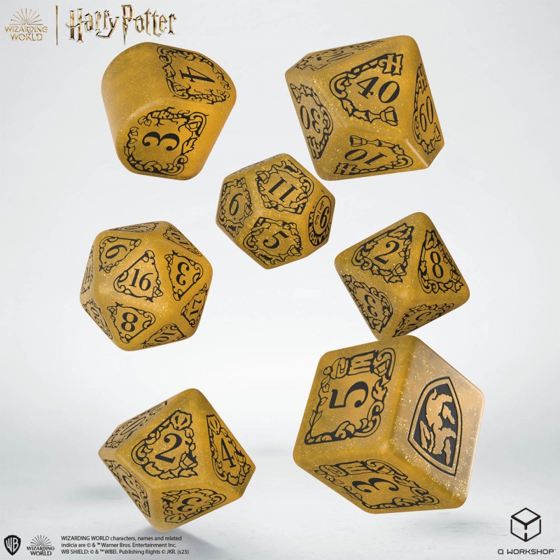 Hufflepuff Yellow Set - Harry Potter Dice Set