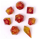 Wyrmforged Dice 8-Set - Phoenix Feather