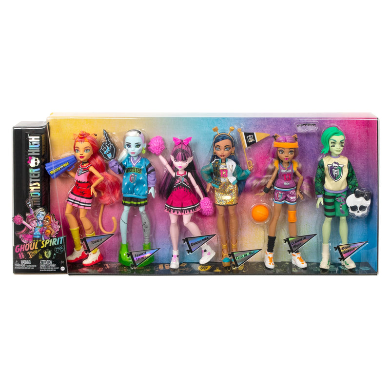 Monster High Dolls 6 Pack Ghoul Spirit Sporty Collection