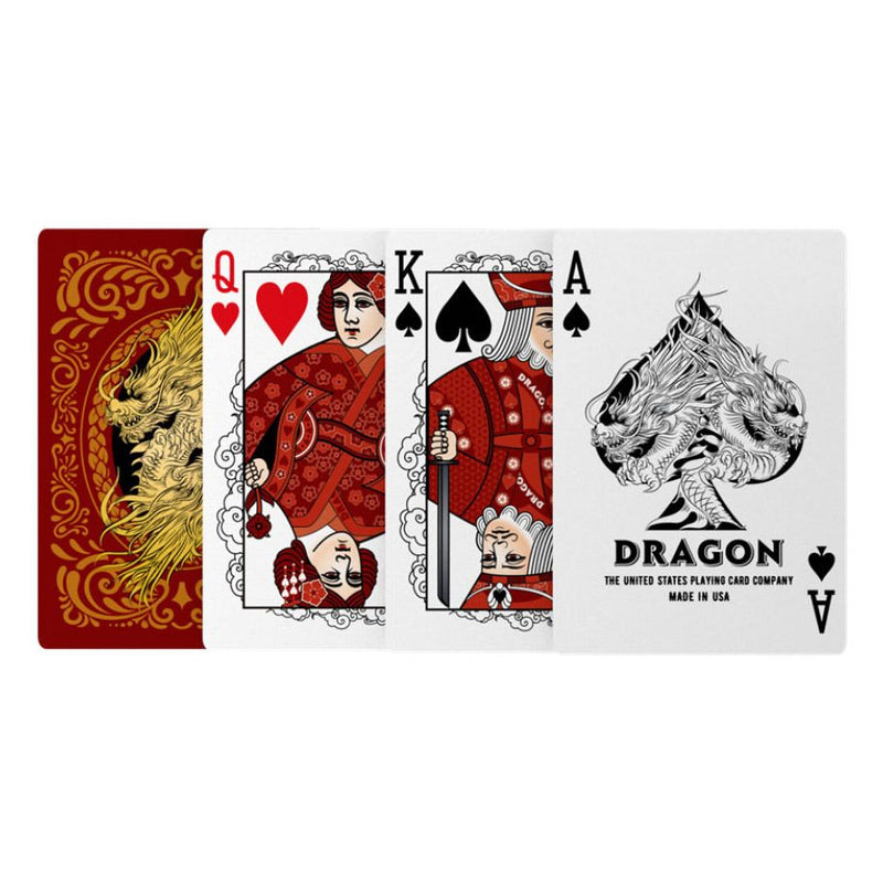 Dragon Red Bicycle Playing Cards