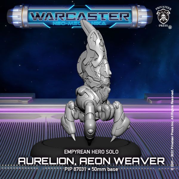 Warcaster: Aurelion, Aeon Weaver Empyrean Hero Solo (metal)