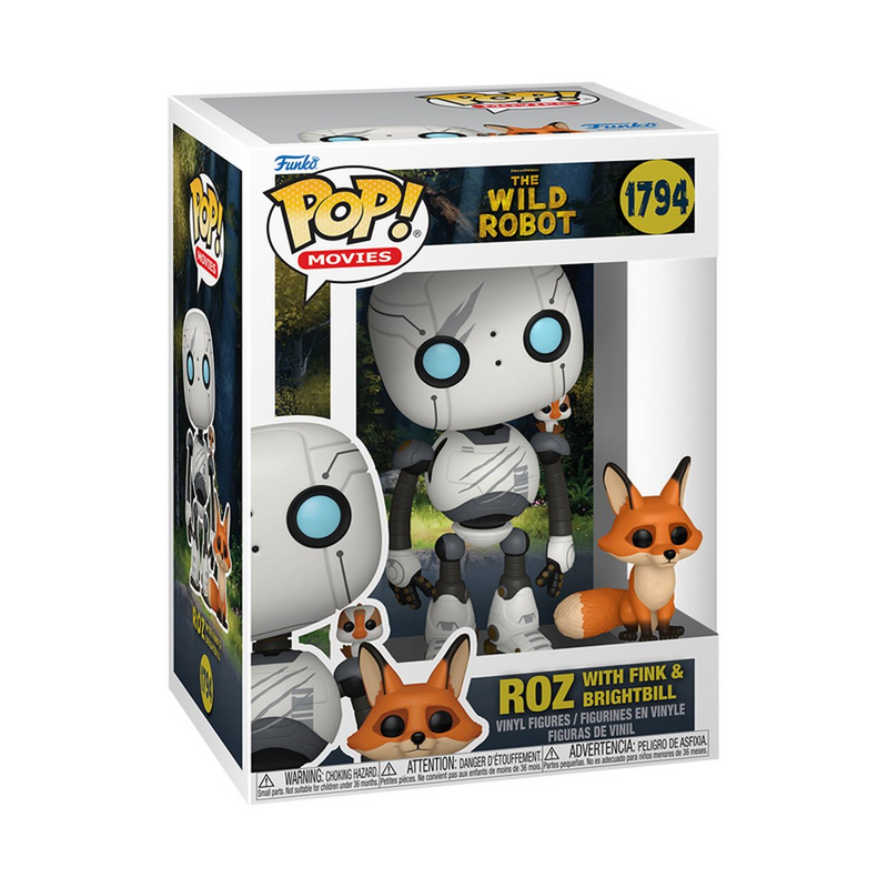 Pop! Movies The Wild Robot - Roz with Fink & Brightbill 1794