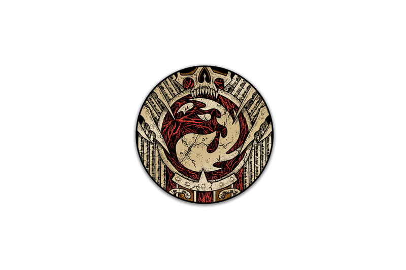 Phyrexia All Will Be One Infect Mountain - Magic The Gathering AR Pin