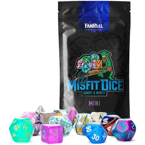 Mystery Misfit Mini Polyhedral Dice Set