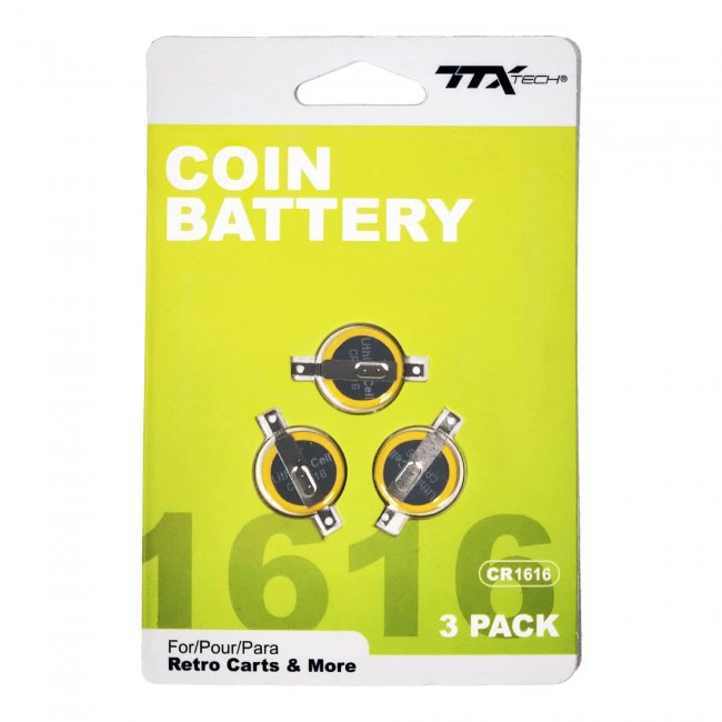 CR1616 Coin Battery 3V (3-Pack)