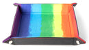 Velvet Dice Bag Tray Watercolor Rainbow