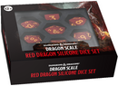 Dungeons & Dragons Silicone Dragon Scale Red Dice Set