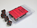 Opaque Black/Red D10 Set (10)