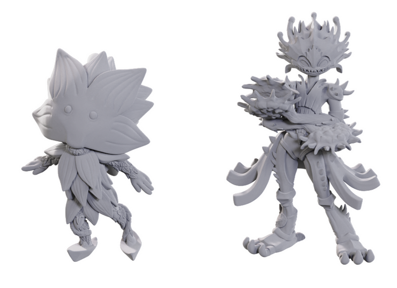Lotus Leshy and Flytrap Leshy W24 - Pathfinder Deep Cuts Unpainted Miniatures