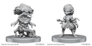 Fungus Leshy and Seaweed Leshy W28 - Pathfinder Battles Deep Cuts Unpainted Miniatures