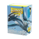 Dragon Shields (100) Matte Dual - Sky Blue and Silver