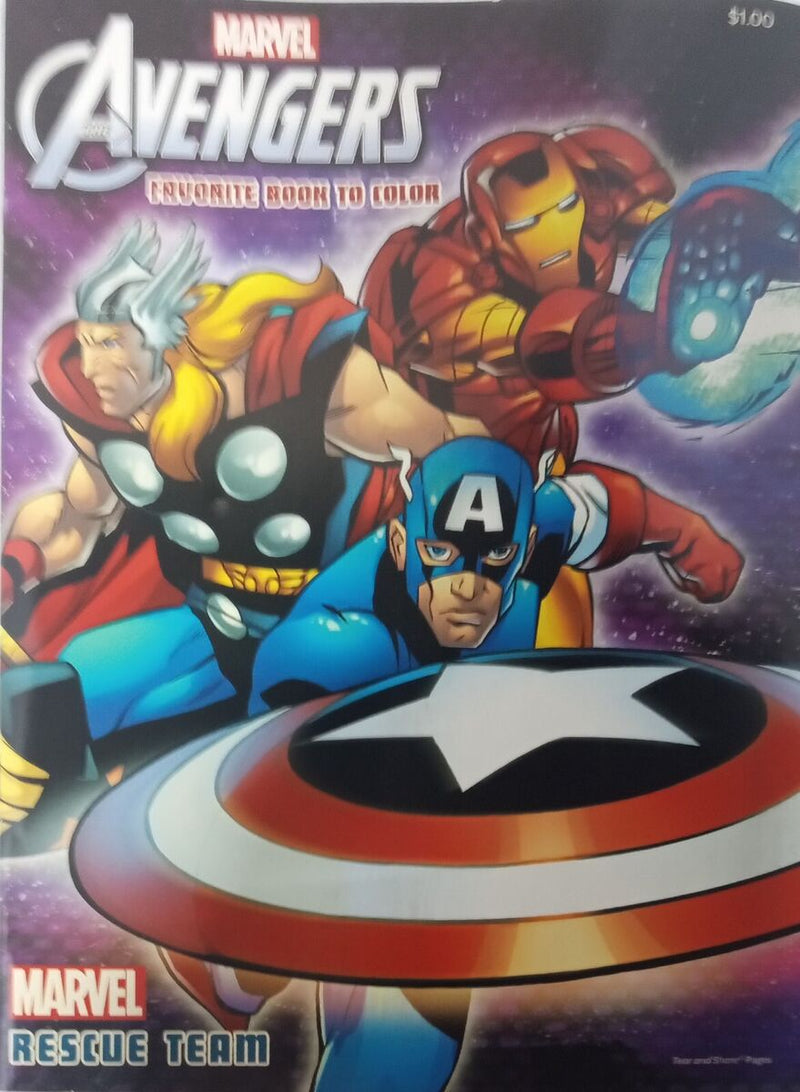 Marvel Avengers Favorite Book to Color Coloring Book