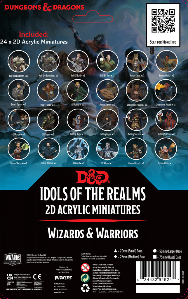 Wizards & Warriors 2D Set - Dungeons & Dragons Idols of the Realms