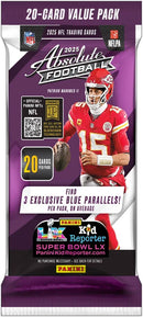 2025 Panini NFL Absolute Football Trading Card Fat Pack
