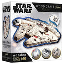 Star Wars Woodcraft Millennium Falcon 160 Piece Puzzle